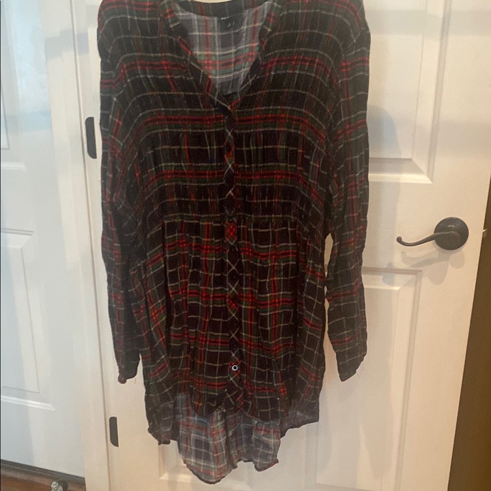 Torrid Multicolor Plaid Shirt
